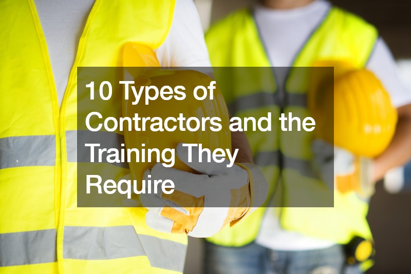 10 Types of Contractors and the Training They Require